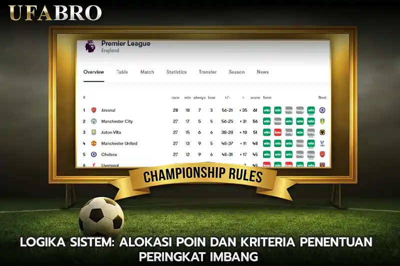 Logika Sistem Alokasi Poin dan Kriteria Penentuan Peringkat Imbang